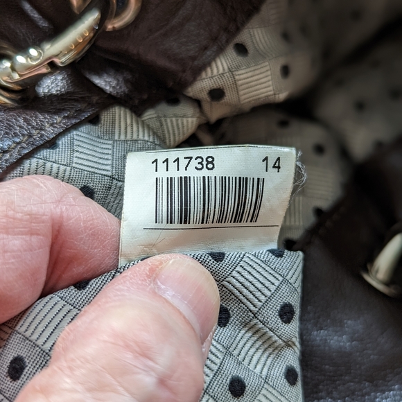 Furla Ostrich Embossed Brown Leather Tote Bag - Picture 9 of 15